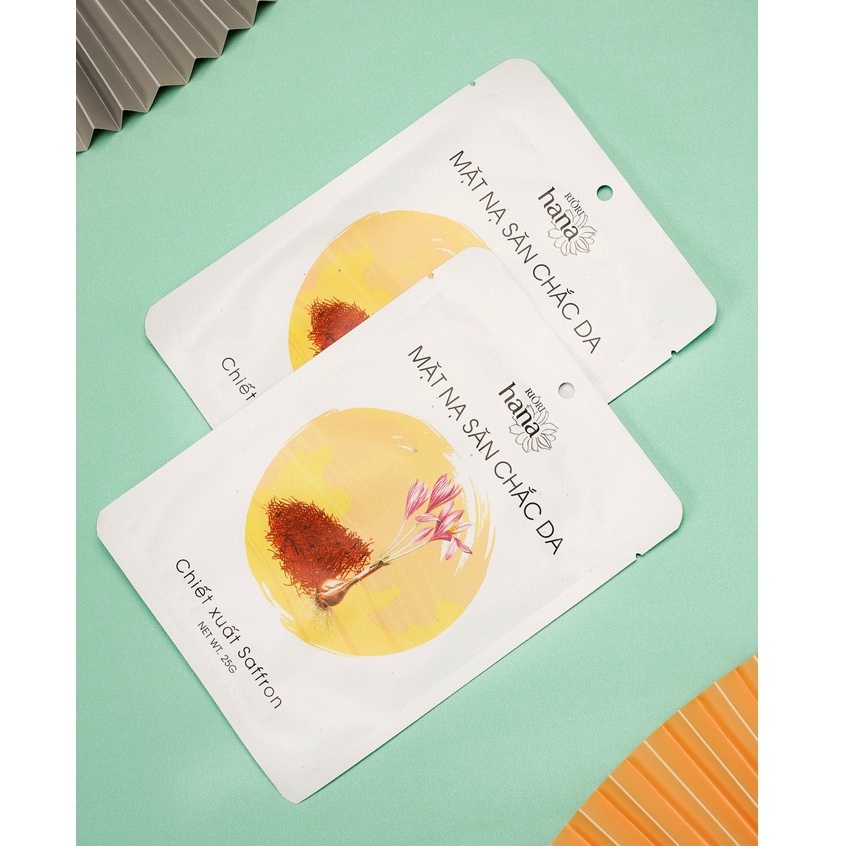 Mặt Nạ Giấy Săn Chắc Da Ngừa Lão Hóa - Chiết Xuất Nhụy Hoa Nghệ Tây Saffron RIORI HANA
