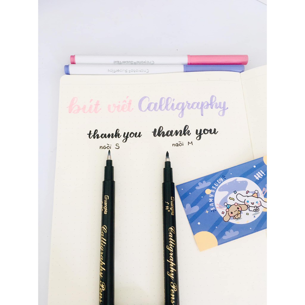 Bút Brush Viết Calligraphy trang trí Bullet Journal - Có thể refill mực