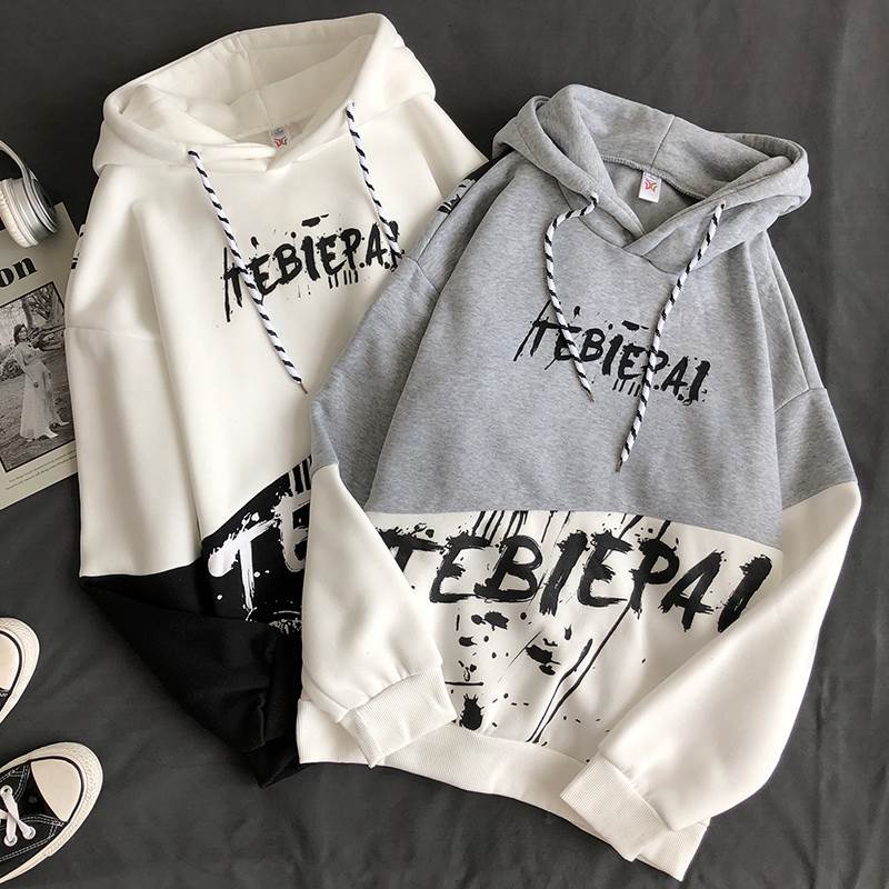 Áo Hoodie Nam Nữ Có Mũ Trùm Đầu In Chữ TEBIEPAI Phối Hai Màu Sành Điệu Zenkonam MEN TOP 226