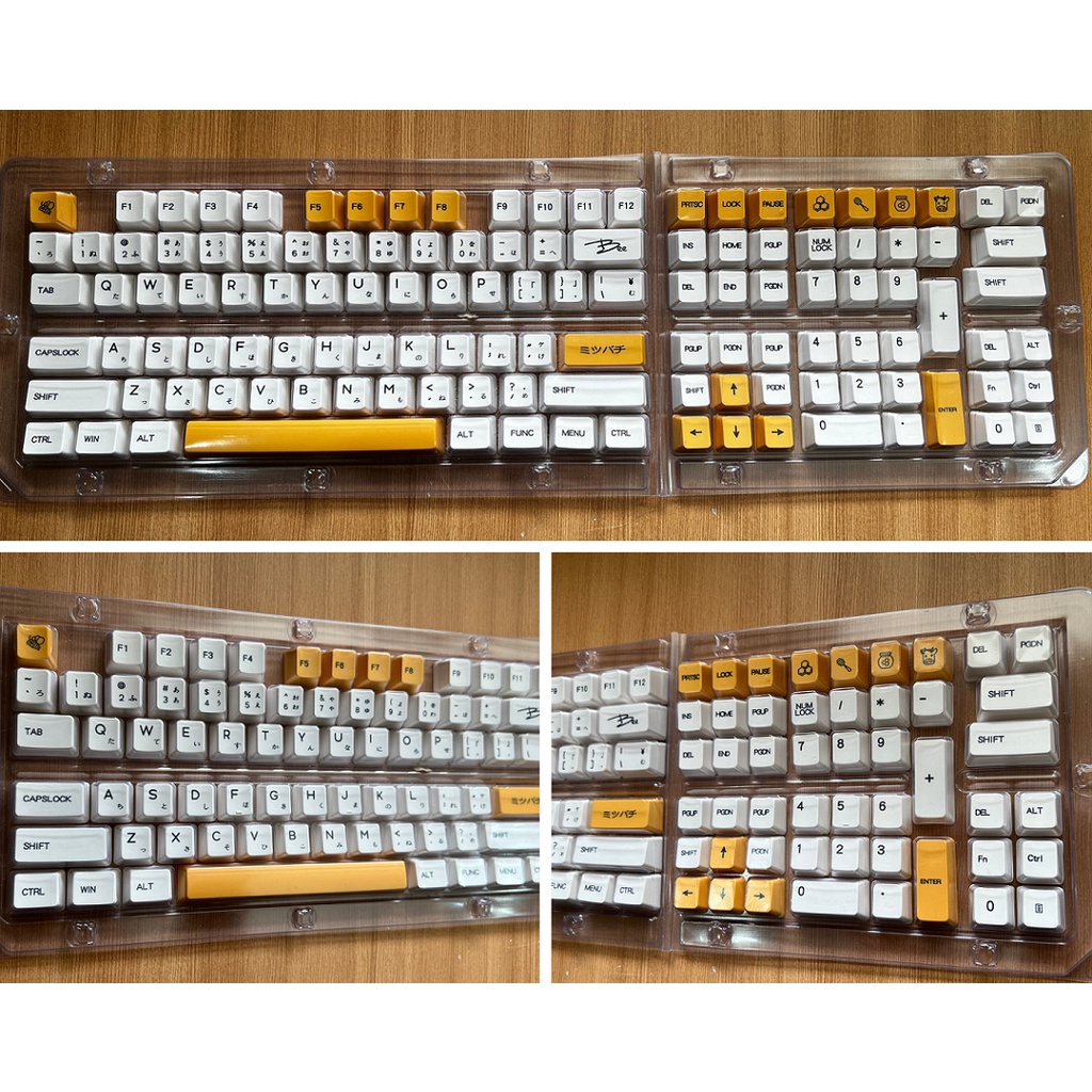 Bộ Keycap chất liệu PBT Gundam, Sakura Dye-sub mix màu nút bàn phím cơ phù hợp nhiều bàn phím layout phổ thông