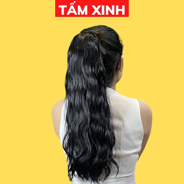 Đuôi tóc giả xù mỳ dạng buộc,cột dáng dài thời trang đẹp TẤM XINH - ĐUÔI BUỘC