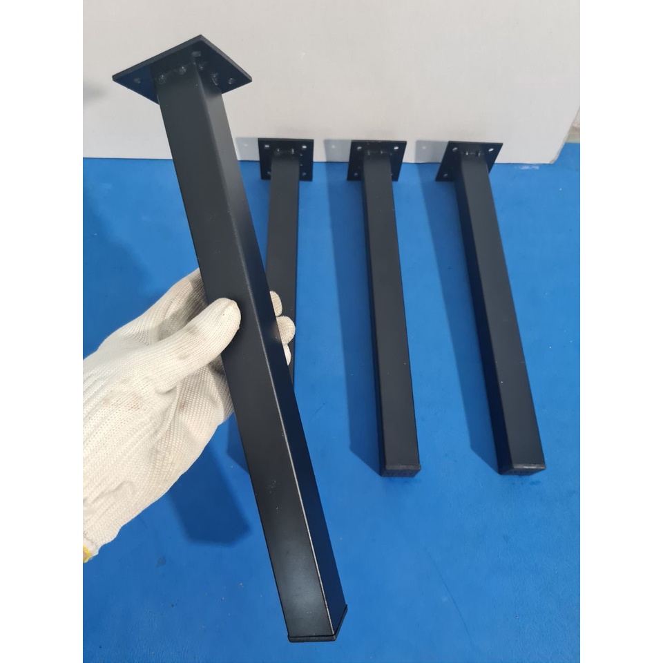 4 CHÂN BÀN SẮT THẲNG ĐA DẠNG KÍCH THƯỚC tặng kèm 16con ốc VÀ NÚT BÍCH ...