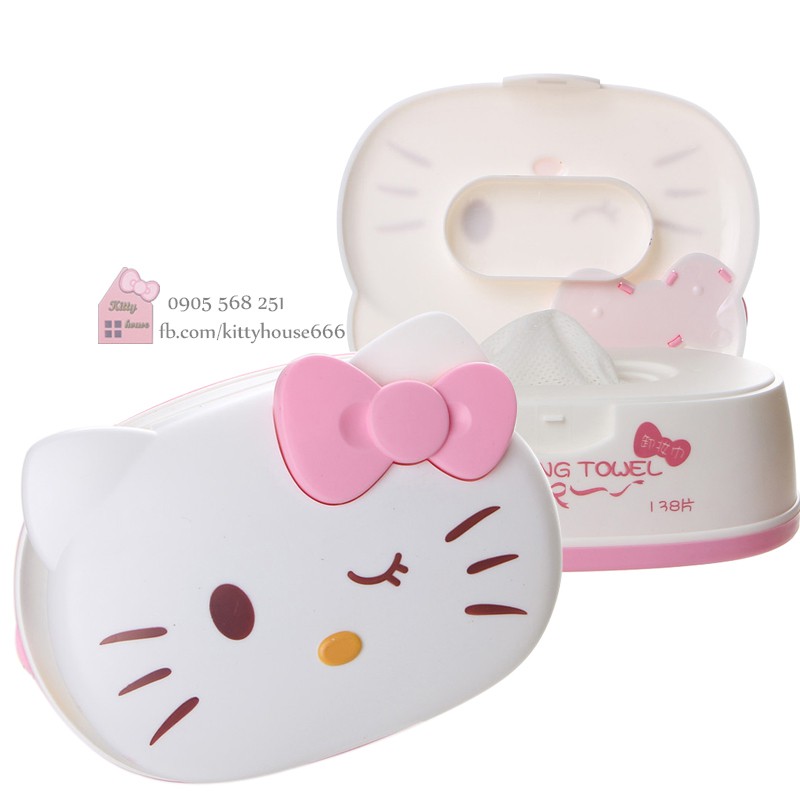 🌻HỘP KHĂN GIẤY ƯỚT KITTY 🎀 KITTY HOUSE