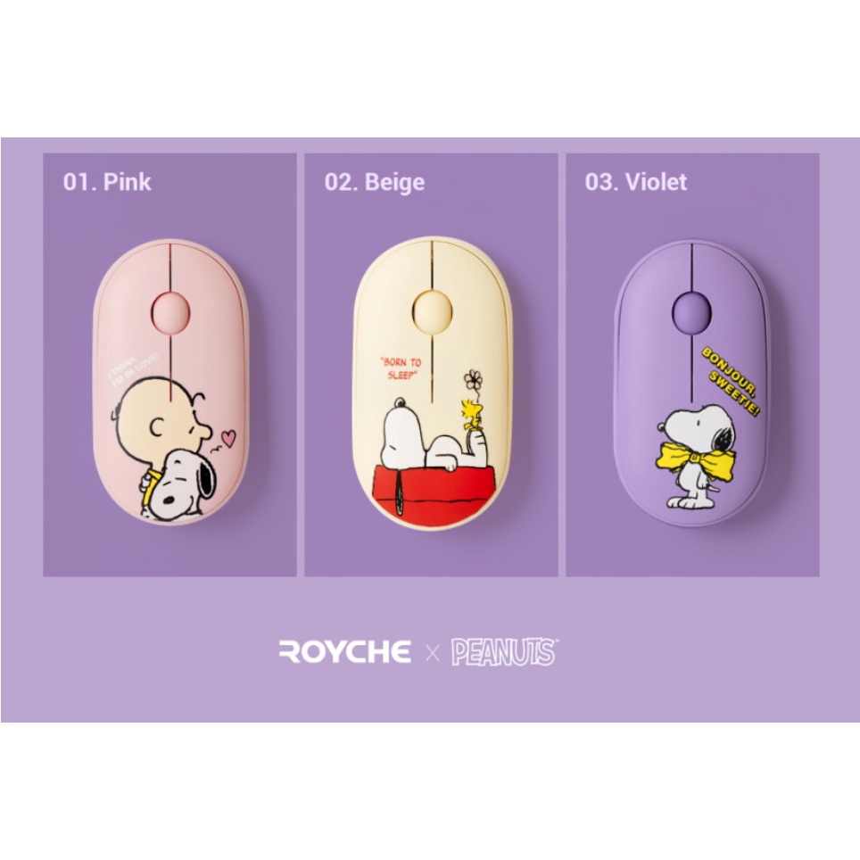 Chuột Bluetooth Không Dây 2.4ghz PEANUTS Snoopy Cho Apple laptop TABLET NOTEBOOK TABLET