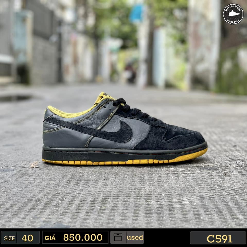Giày 2hand Nike Dunk Low CL Rasta Pack Black 304714 908 - Giày Cũ Sài Gòn C591