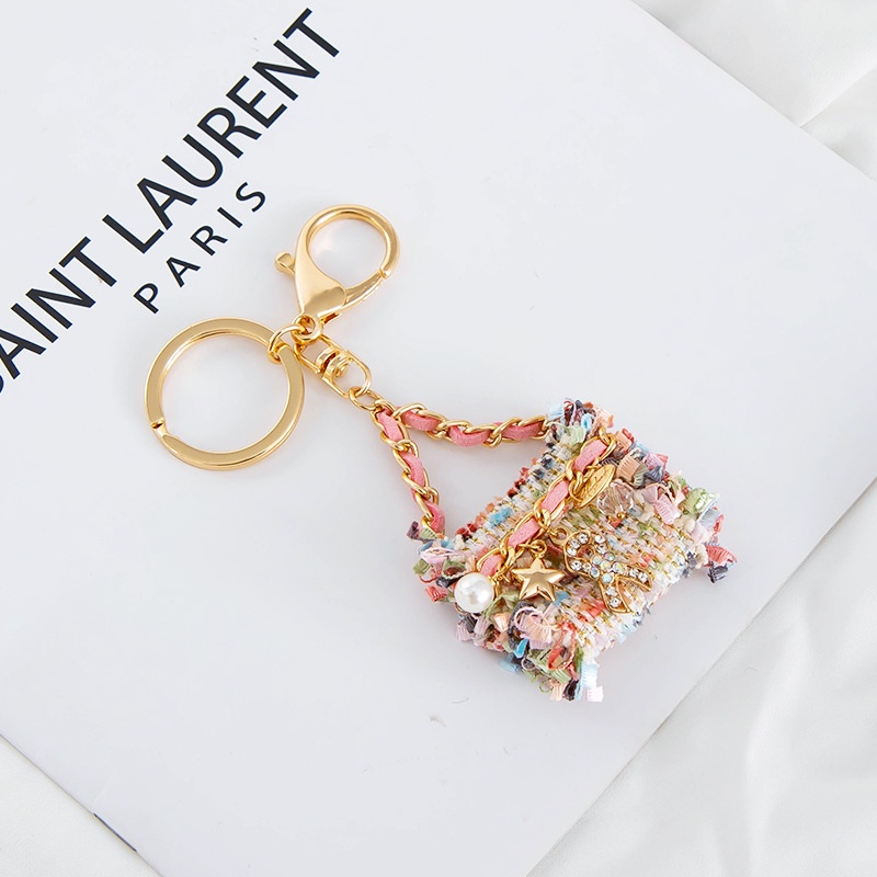 Móc khóa kim loại đính đá thời trang cao cấp