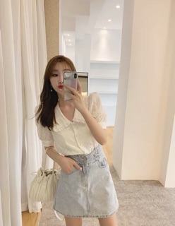 ÁO SƠ MI THÊU HOA CỔ SEN