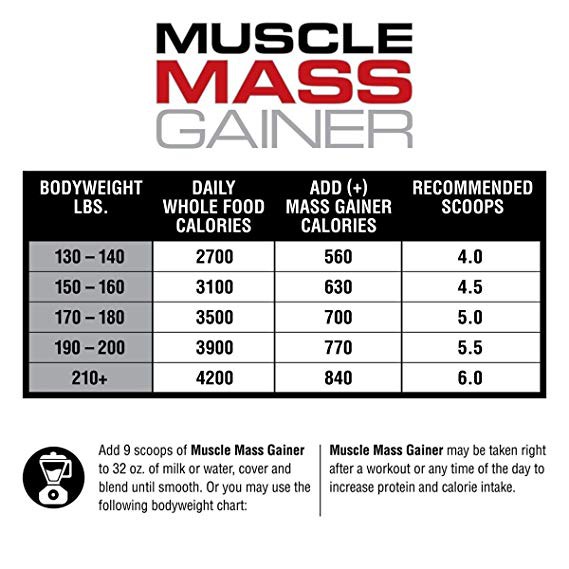 Muscle Mass Gainer 12Lbs Labrada - Sữa tăng cân dành cho người gầy Chính hãng giá tốt