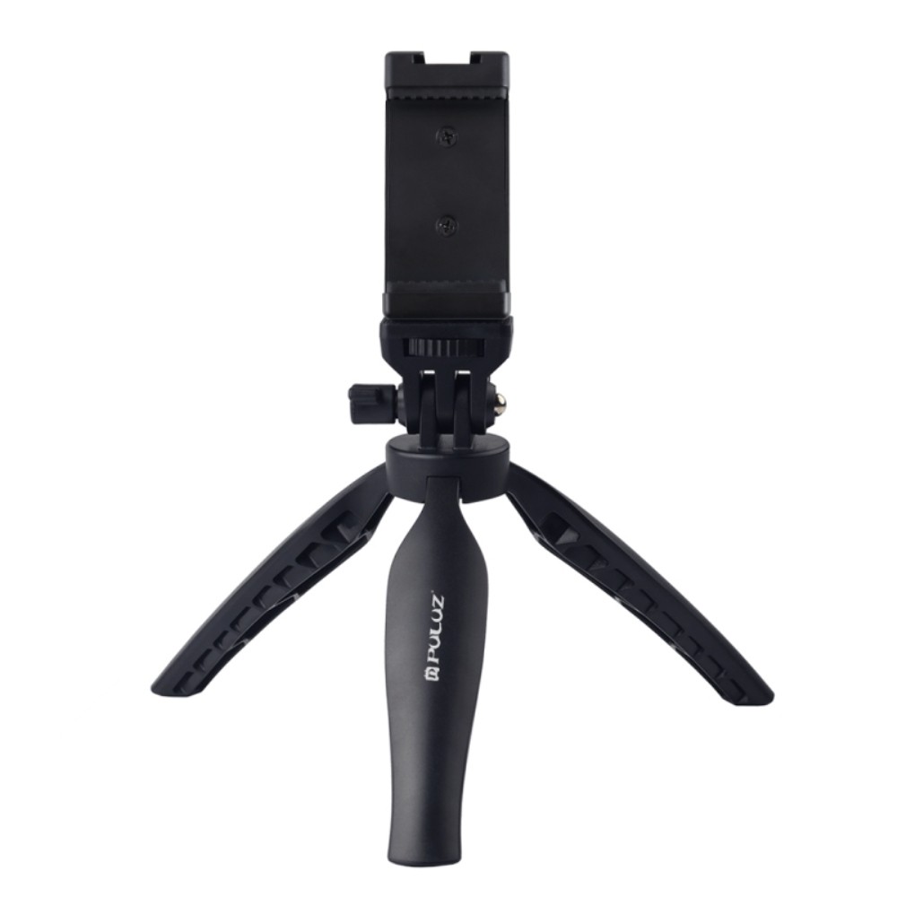 PULUZ Desk Plastic Tripod Mount with Phone Clamp &amp;amp; Adjusting Tripod Head for Smartphones (Black) TRUING