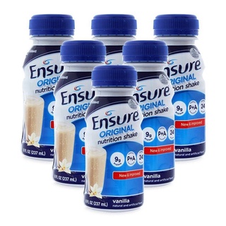Sữa bột Ensure pha sẵn hương Vani (Lốc 6 chai 237ml)