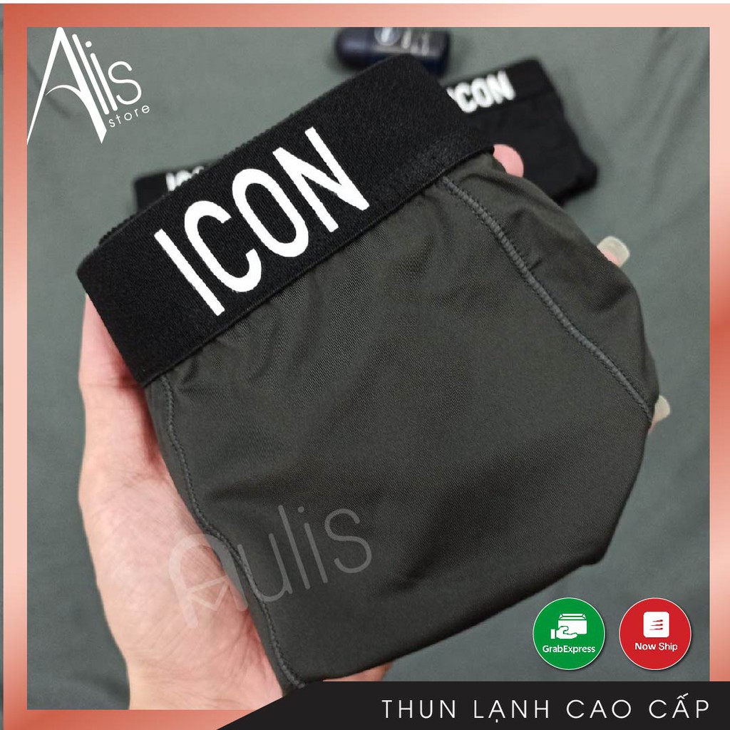 Combo 2 quần lót sịp đùi nam / Boxer ICON DENIM (Thun lạnh cao cấp / Bản giới hạn / Che tên SP)