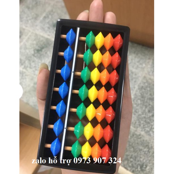 Bàn tính soroban mini 7 cột màu sắc