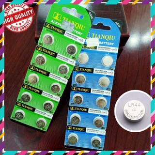 [LOẠI TỐT] Pin đồng hồ cúc áo AG10 LR1130, AG13 LR44 Vỉ 1 viên 1.5V Alkaline Tianqiu dùng cho nhiều thiết bị