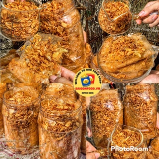 Bánh tráng muối hành phi - hủ to 400gr cay thơm đậm vị ăn là ghiền