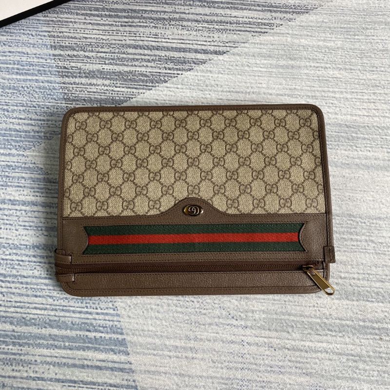 clutch cầm tay nam in họa tiết Gucci GC