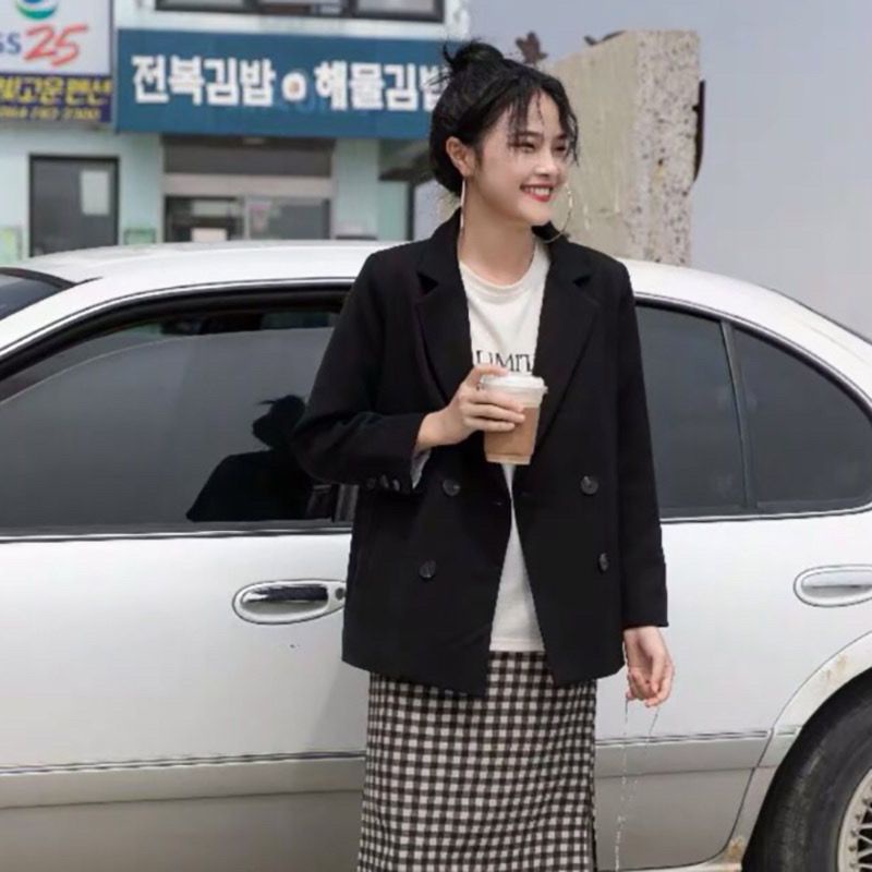 Áo Khoác Dáng Rộng Phong Cách Hàn Quốc Thời Trang Xuân Thu 2022 Cho Nữ