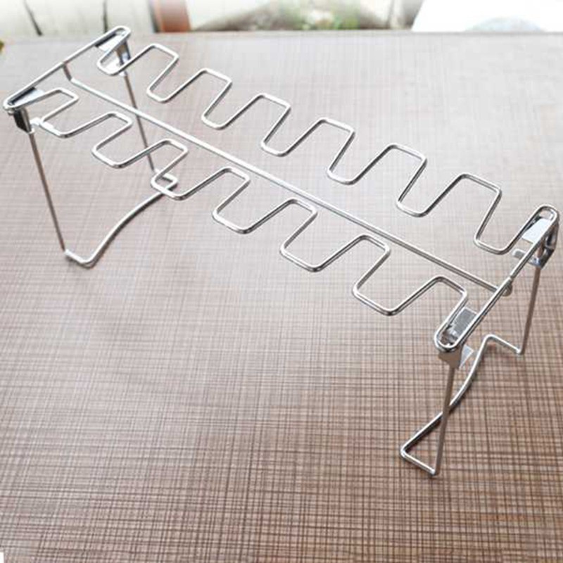 2 Pcs Chicken Leg Wing Grill Rack, Stainless Steel Roaster Stand