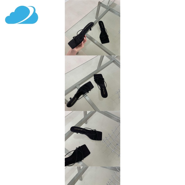 Dép Mũi Vuông Họa Tiết Da Cá Sấu Thời Trang Mùa Hè Mẫu Mới 2021