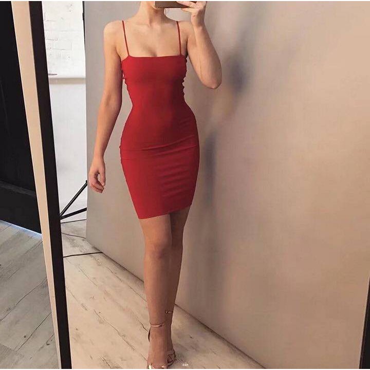 đầm body hai dây sexy váy body sexy | BigBuy360 - bigbuy360.vn