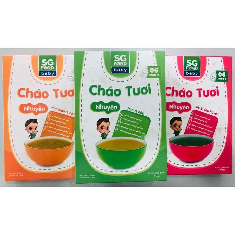 Cháo Tươi Nhuyễn SG Food 150g (cho bé từ 6 tháng)