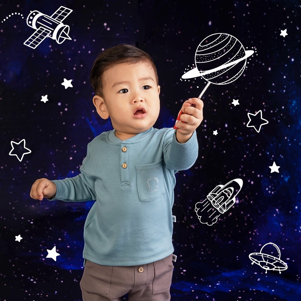 Chaang Áo dài tay trẻ em AW2022D12
