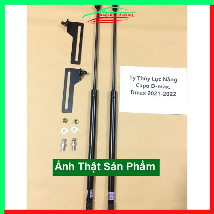 Bộ ty thủy lực ben hơi chống nắp capo Dmax 2021 tự động kèm phụ kiện lắp