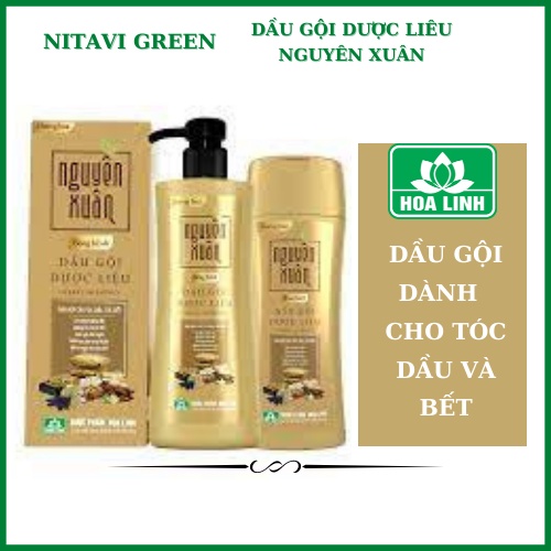 Dầu gội dược liệu Thảo dược Nguyên Xuân, hết gàu, giảm ngừa tóc hư tổn