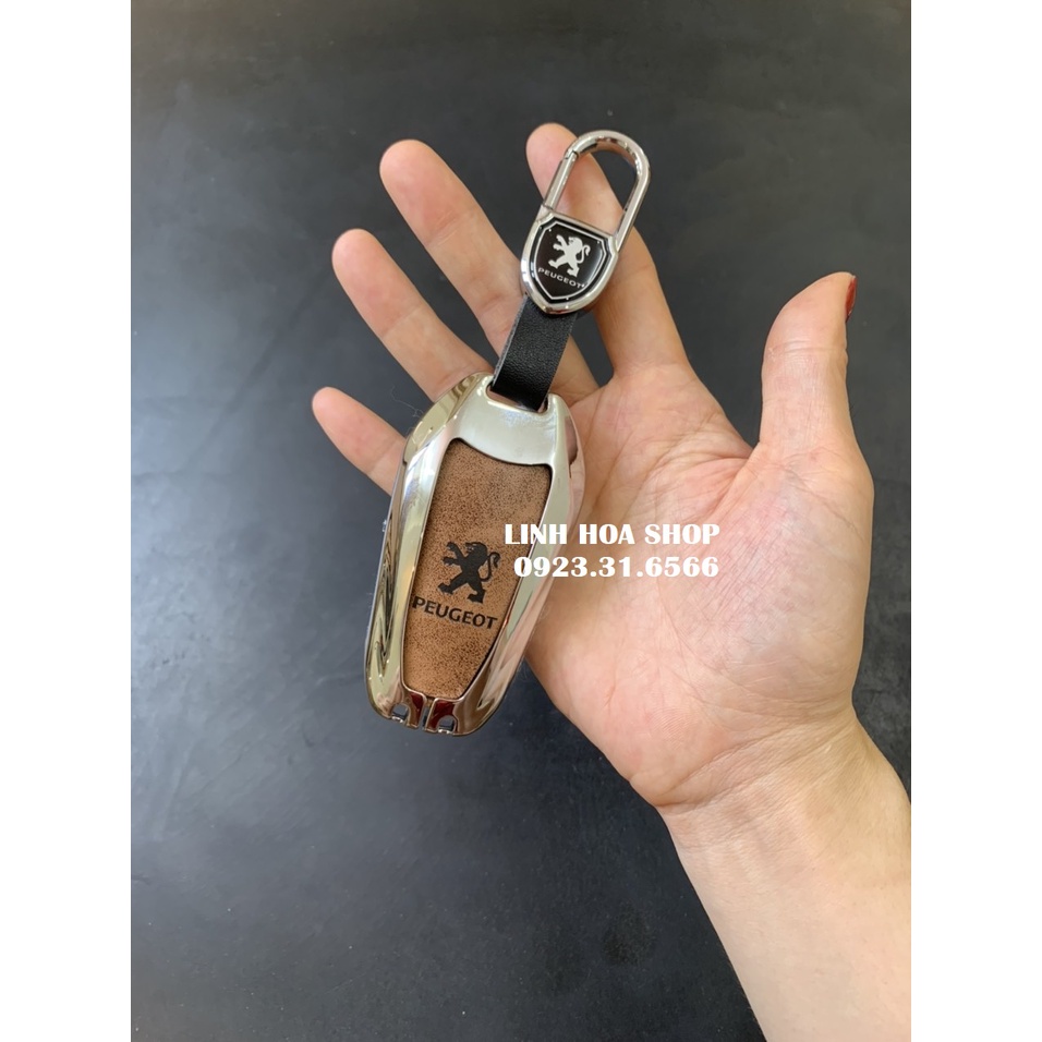 Vỏ ốp khoá xe hơi Peugeot - Bọc chìa smartkey ô tô Peugeot 208 2008 308 3008 408 505 5008 chìa thông minh Smartkey