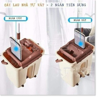 Cây lau nhà tự vắt thông minh có thùng ( hàng loại 1 )