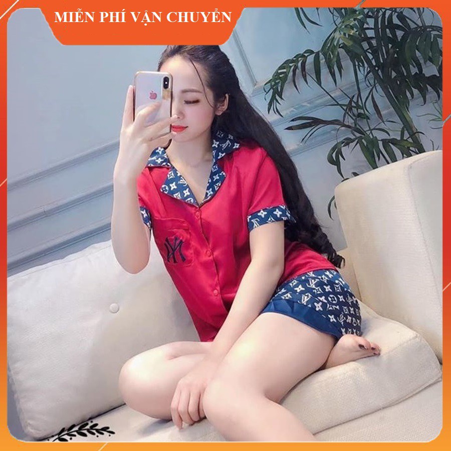[Loại 1 Tốt Nhất] Bộ đồ ngủ Pijama cộc tay chất lụa mềm mịn hàng cao cấp
