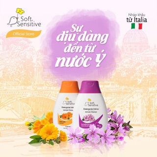 Dung dịch vệ sinh phụ nữ Soft&Sensitive - Italia(Vàng)