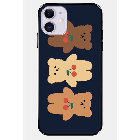 Ốp lưng iphone hình gấu cute viền dẻo đen lưng cứng 6/6plus/6s/6splus/7/7plus/8/8plus/x/xr/xs/11/12/pro/max/plus/promax