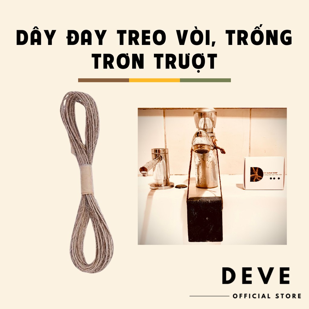 Dây đay treo xà bông trống trơn trượt, treo vòi trực tiếp DEVE