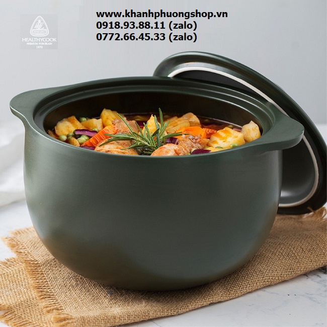 Nồi dưỡng sinh sứ Minh Long 5L - nồi dưỡng sinh sứ Minh Long 5.5L