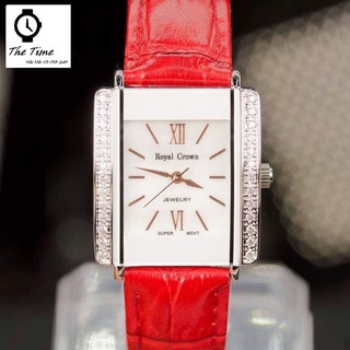 Đồng hồ nữ chính hãng Royal Crown 3645 dây da nhiều màu