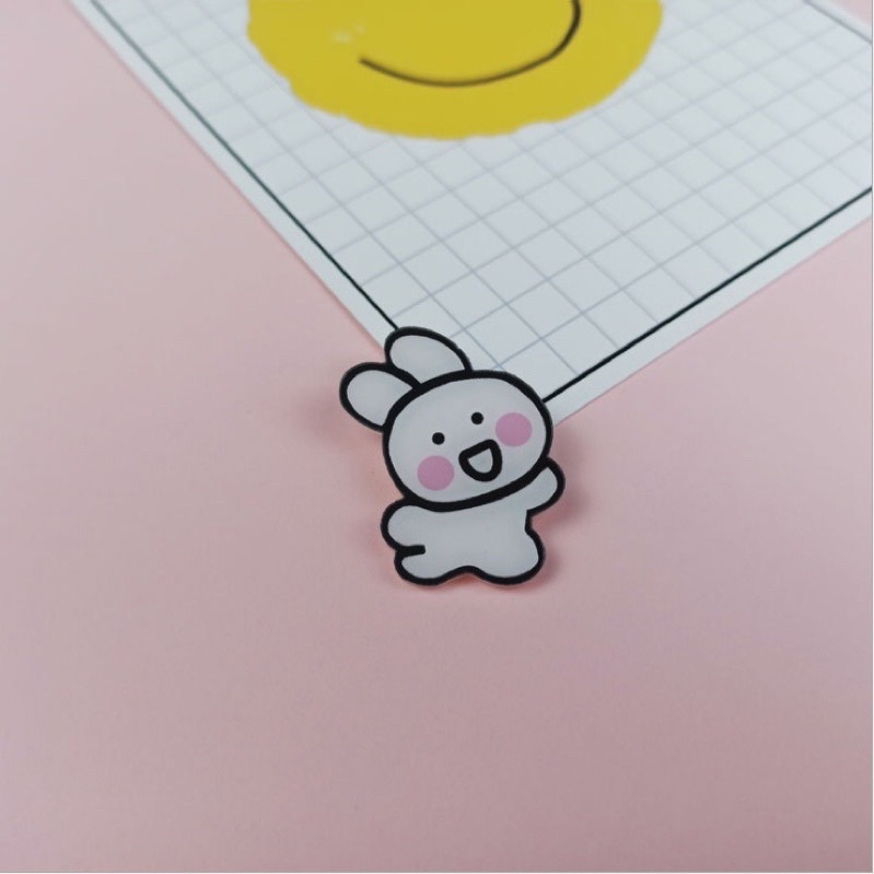 Sticker cute pin cài áo phụ kiện trang trí túi xách balo