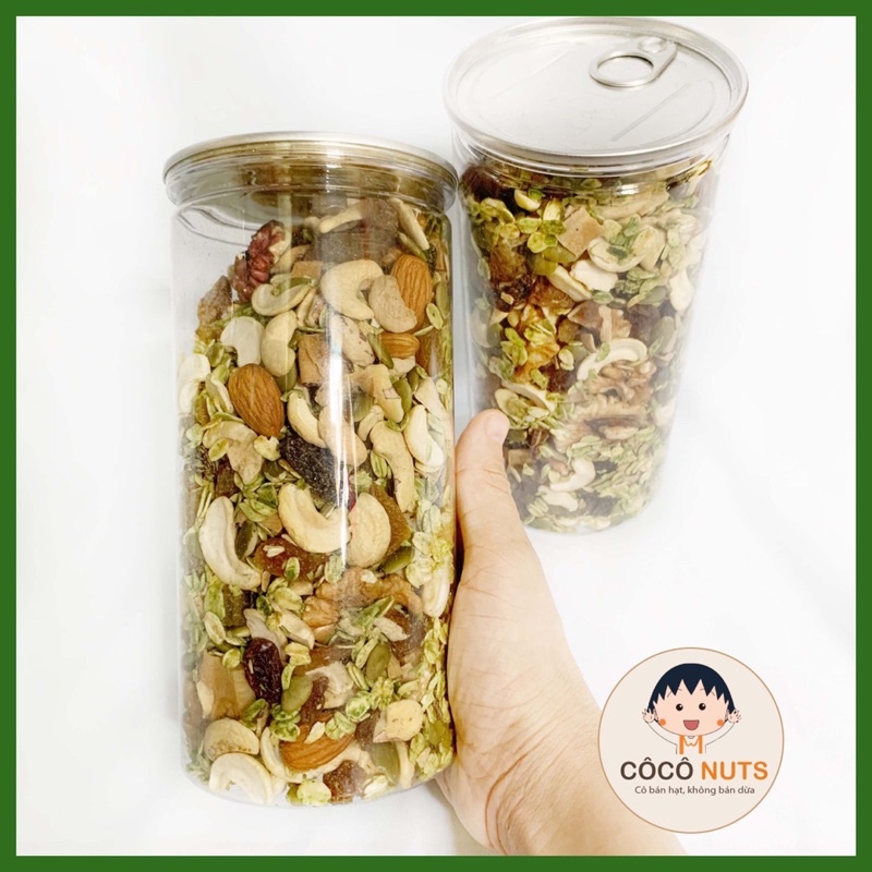 Granola siêu hạt 500g Coconuts cao cấp , ngũ cốc ăn kiêng giảm cân