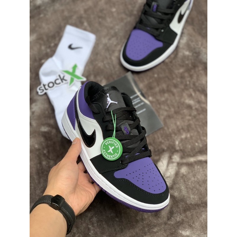 Giày JD THẤP tím đen