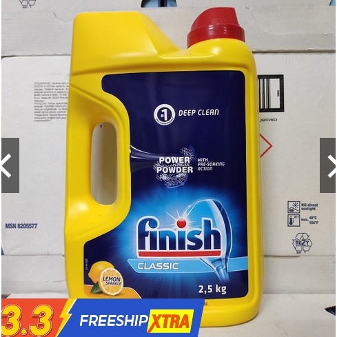 Bột rửa bát Finish 2,5kg (rẻ vô địch)