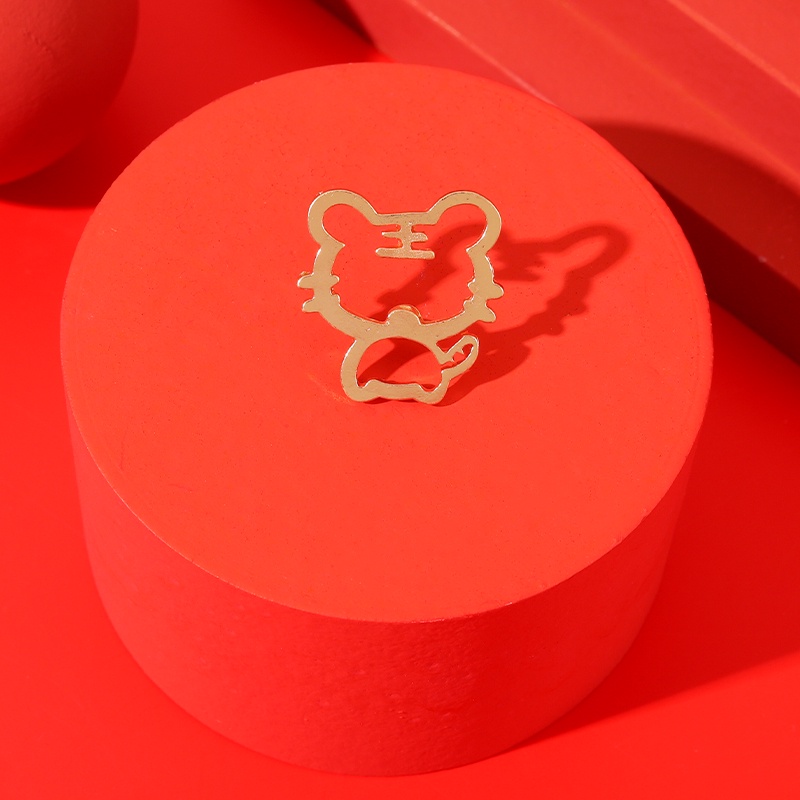 Ghim cài áo hình chú hổ hoạt hình dễ thương dành cho nữ