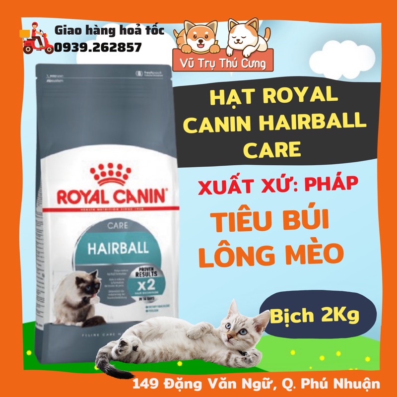 Hạt Royal Canin Hairball giúp tiêu búi lông Mèo, bịch 2Kg