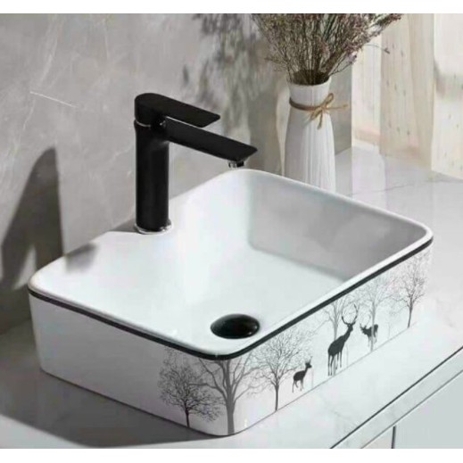 Chậu rửa mặt bàn đá kiểu dáng tròn vuông | BigBuy360 - bigbuy360.vn