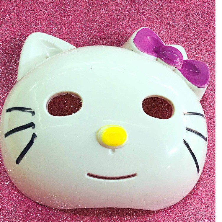 Mặt nạ hóa trang mèo Hello Kitty cho bé chơi trung thu,halloween,lễ hội,quà tặng-Mặt nạ hóa trang mèo