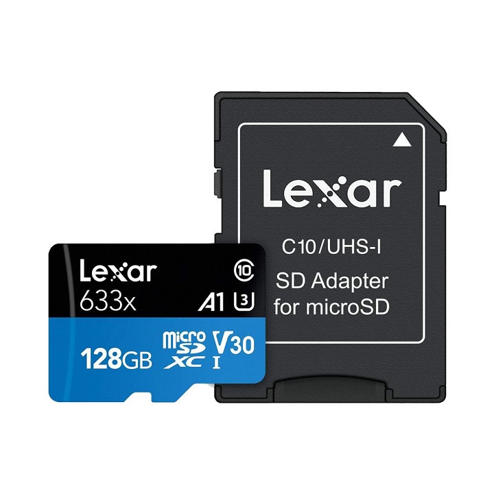 {Chính hãng} Thẻ Nhớ LEXAR 128GB Class 10- Tốc độ cao lên tới 100mbs - Chuyên dụng cho Camera, điện thoại, Máy tính
