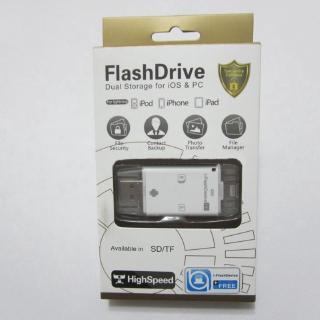 i-Flash Drive HD USB Micro SD Memory Card Reader Device For iOS & Android Device