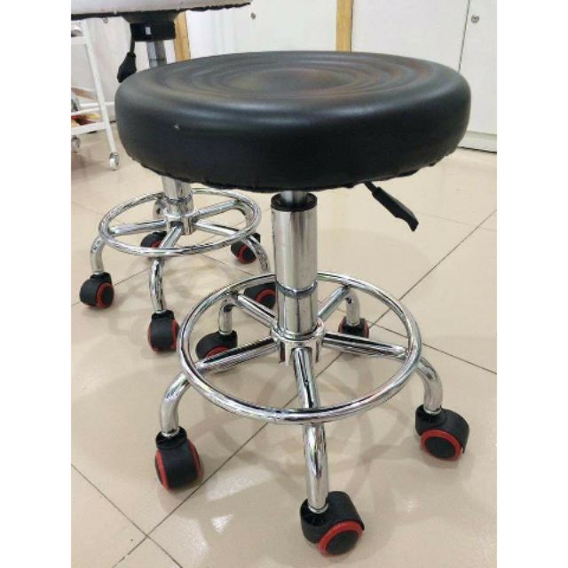 GHẾ MÚI NÂNG HẠ XOAY 360 ĐỘ 2 MÀU ĐEN, NÂU | BigBuy360 - bigbuy360.vn