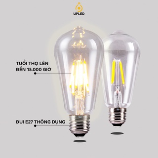 Bóng Đèn Dây Tóc Edison 4W Đui E27 Trang Trí Cổ Điển UPLED