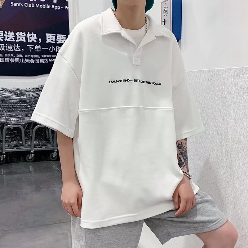 Áo Thun Polo Ngắn Tay In Chữ Thời Trang Dành Cho Nam Size M-3XL