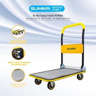 Xe đẩy hàng hóa SUMIKA T150 (tải trọng 150kg, tay cầm gấp gọn)