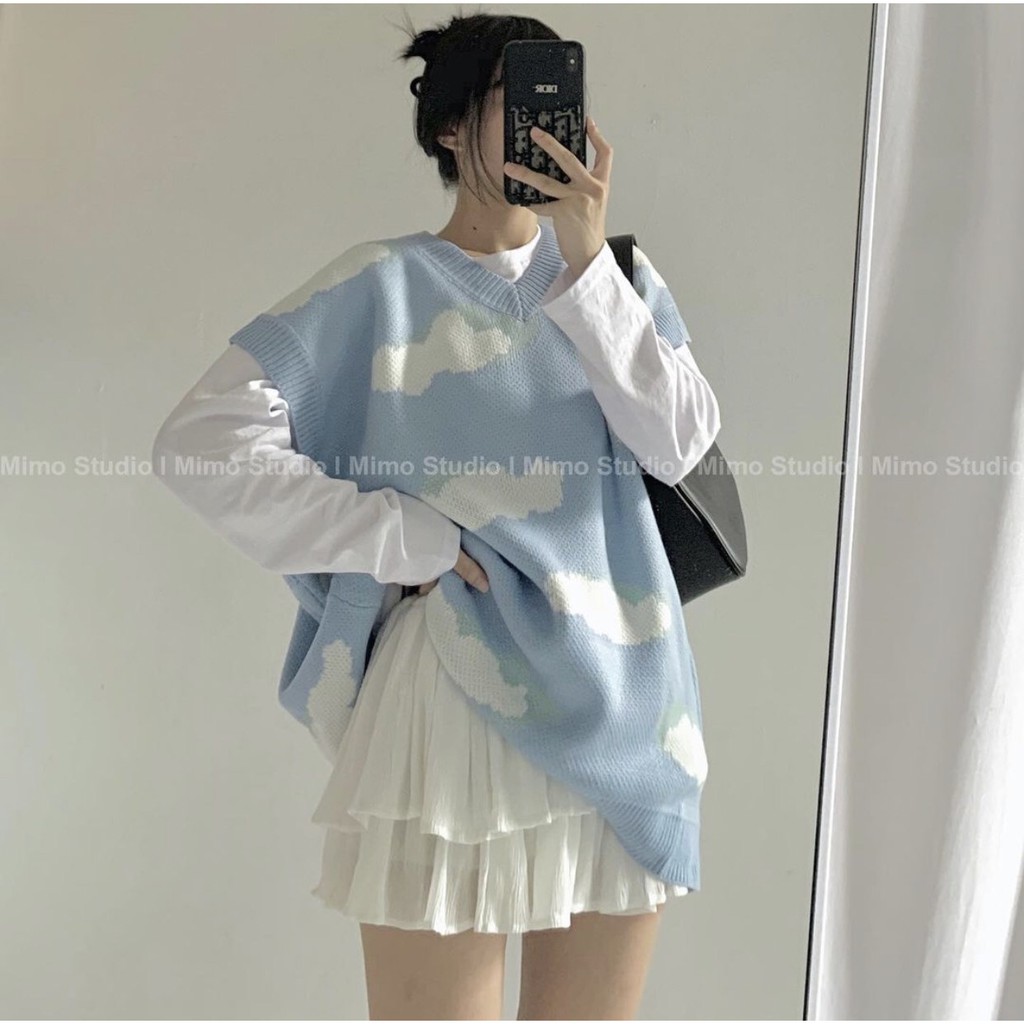 [ORDER]-Áo Gile màu pastel/ Áo thun tay dài